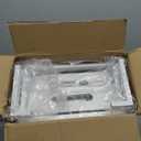 Under Sink Organizer Upgrade To Professional Rails, 2-Tier Dual Pull Out Cabinet Storage, Height Adjustable Slide Out Drawers For Bathroom Kitchen, 2 Pack-14.5"D x 12.8"-16.9" H, White