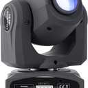 ZKYMZL 25W LED Moving Head DJ Lights - 8 Gobos, 8 Colors, 9/11 Channels, DMX 512, Sound Activated Mini Spot Stage Lighting for Parties, Wedding, Disco, Events... (Brown)