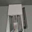 BMOSU Kitchen Corner Shelf Countertop Organizer with Hooks Adjustable Spice Rack Corner Display Rack Shelf Cabinet Counter Shelves(White) (White+Silver Legs)