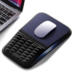 Vaydeer Ergonomic Mouse Pad with Wrist Rest – Memory Foam Mouse Pad with Wrist Support & Massage Bulge, Non-Slip PU Base, Relieves Carpal Tunnel Pain – Ideal Mouse Wrist Rest for Office & Home