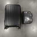 Black Travel Vacuum Luggage Seal Suitcase with Pump, 20 Inch Airline Approved Luggage Bag with 360° Silent Spinner Wheels & Anti Theft Locks, Vacuum Suitcase Set with Casual Backpack for Women Men