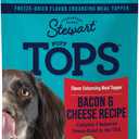 Stewart Freeze Dried Dog Food Topper, PuffTops, Bacon & Cheese, 3.5 Ounce Resealable Pouch, Flavor Enhancing Meal Topper or Dog Treat, Made in USA