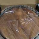 Acacia Wood 12" Lazy Susan Turntable Organizer for Table Top, Farmhouse Round Wooden Lazy Susan for Cabinet Kitchen Centerpieces Coffee Table, for Condiments Spices, Bathroom Vanity Tray Decor