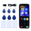 X7 RFID Reader Writer (RFID Copier Multi-Frequency Smart Card Reader ID IC Elevator Card RFID Writer for Access Control System with 125khz T5577 Key Fobs/Cards and 13.56mhz IC Key Tags)