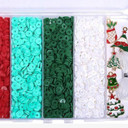 Christmas Bracelet Making Kit, 3500Pcs Clay Beads With Elastic String & 5 Random Charms, Christmas Gifts For Teens