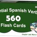 500+ Spanish Verbs Learning Flash Cards Flashcards for Beginners & Adult & Children 12+ (60 Essential Spanish Verbs + 60 Test Cards + 440 Basic) Tense Conjugation