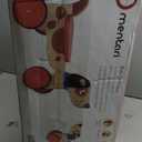 Mentari Toys - Ride On Puppy - Sturdy Wooden Dog on Wheels - Fabric Ears and Rubber-Trimmed Wheels for Safe Riding - Encourage Balance and Coordination in Toddlers - Age 12m+