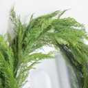 6FT Extra Full Cedar Garland Real Touch Faux Cedar Garland Christmas Greenery for Mantle Stairs Table Wall Front Door Indoor Outdoor Christmas Xmas Decor Decorations
