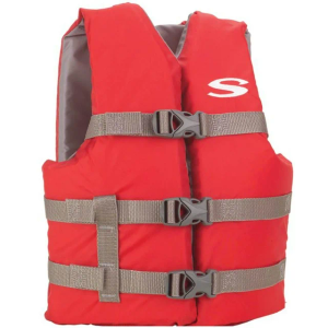 COLEMAN Stearns Classic Series Youth Red Life Jacket Flotation Vest - 50-90Lbs