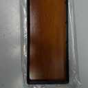 Wooden Decorative Tray, Oak 11.2" L Coffee Table Tray for Kitchen Countertop Soap Sponge Holder Candle Nightstand Table Centerpieces for Dining Room Decor Walnut (11" x 4.3" x 1.5")