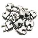 M3 Wire Rope Clamp 304 Stainless Steel 1/8 Inch Wire Cable Clamps 10 Pack