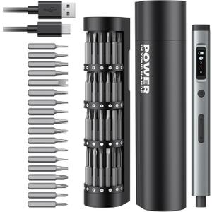 90-in-1 Mini Electric Screwdriver, SMOOTHARMOR Precision Screwdriver Set Cordless with 78 S2 Bits, 0.15-0.55 N.m Torque, Magnetic Storage, 500mAh, LED Light, Power Repair Tool Kit for Phone Laptop PS5