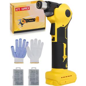 Cordless Palm Nailer with Magnetic Tip, Brushless 14000 RPM, 0-90 Adjustable, Compatible with Dewalt 20V Battery, Auto Hammer for Framing, Joist Hangers, Tight Spaces (battery not included)