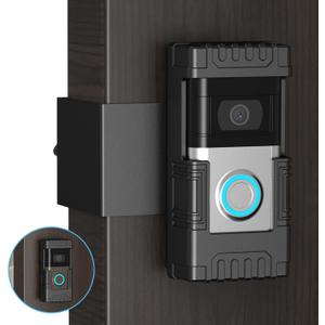 Anti-Theft Doorbell Mount with Adjustable Angle (45° Left and Right), Doorbell Bracket Holder for Ring Video Doorbell 1/ 2/ 3/ 3 Plus/ 4/ (2020 release)/ (2023 release), Not Block Doorbell Motion Sensor