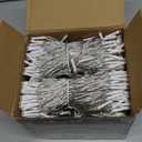 403 FT 1000 LED Christmas Lights Outdoor Decorations Super Long Fairy Lights Waterproof 8 Modes Timer Clear Wire String Lights for Outside House Tree Patio Yard Wedding Party Holiday-Blue&White