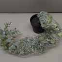 Der Rose 1Pcs Fake Plants Hanging Artificial Potted Faux Eucalyptus Plants for Modern Boho Farmhouse Bathroom Office Desk Wall Book Shelf Living Room Aesthetic Decor Indoor (Grey)