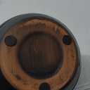 LuxenHome 12" Dia Ceramic Plant Pot, Indoor Outdoor Large Planter with Drainage Hole and Saucer, Blue and Green Gradient Glaze Flower Pot, Modern Decorative Planter for Home Garden Patio Porch