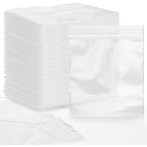 Aubeco 1200pcs 2" x 2" Clear Zip Bags, 2 Mil Thick, Small Zip Poly Bags, Reclosable Zip Seal Plastic Bags for Necklace, Ring, Coin, Beads, Jewelry, Pill