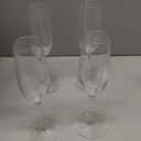 Libbey Signature Kentfield Champagne Flutes Set of 4, Elegant Champagne Glass with Curved Design, Glassware Drinking Glasses for Prosecco, and More (4 Count (Pack of 1), Clear)