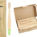 Sea Turtle Plant-Based Bristles, Soft Bamboo Toothbrushes, Individually Sealed for Kids (10 Pack)