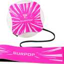 Soccer/Volleyball/Rugby Trainer, Football Kick Throw Solo Practice Training Aid Control Skills Adjustable Waist Belt for Kids Adults (pink)