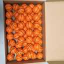 Civaner 60 Pcs Mini Basketball Stress Balls for Kids Basketballs Party Favors Small Foam Bouncy Sports Toys Bulk with Drawstring Bag for School Party Decor Carnival Reward Game Toys Gifts(3cm)