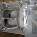 Intake Manifold Dual Plane Carbureted Cast Aluminum Compatible with Chevy Small Block 1996-2002 Vortec 5.0 305/5.7 350 SBC with Spread or Square Bore Carbs