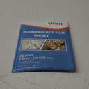 Uinkit Inkjet Transparency Film 50 Sheets 8.5x11 OHP Overhead Projector Film for DIY Crafting 100% Clear Transparency Paper For Inkjet Printer