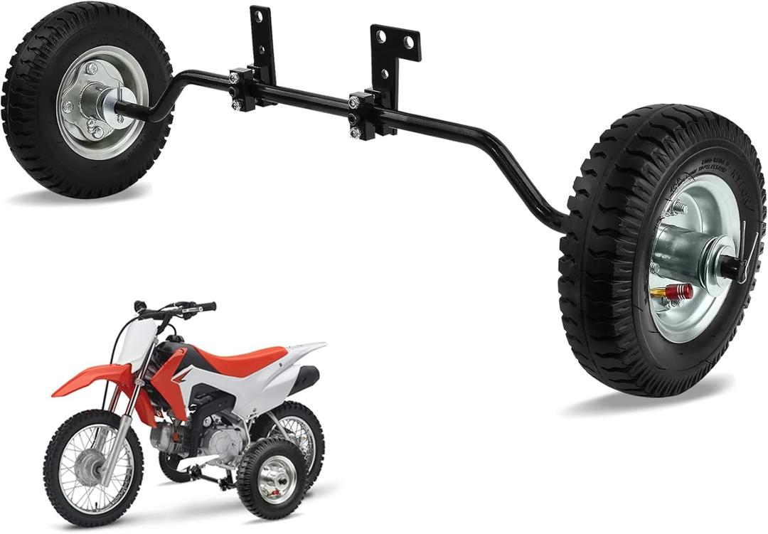 Dirt Bike Training Wheels for PW50, MX125 & CRF50 | Universal Fit 50cc 49cc Kids Dirt Bikes | Compatible with yamaha PW50/TTR50, razor MX125/MX350/MX400, honda CRF50 | Easy Install