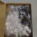 24 Pack Spray Bottle Top, Spray Bottle Nozzle Replacement, 24/410 Fine Mist Spray Caps with 5.9" Dip Tube, Plastic Sprayer Pump for Toners and Essential Oil Bottles, Home, Kitchen Black,White