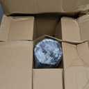 LUTEC Solar Lamp Post Light Outdoor, Dusk to Dawn Exterior Pole Lights Head for Pier and Pole Mount, Waterproof Black Solar Post Fixture for Garden, Patio, Pathway (1 Pack)