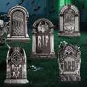 23.62inch Halloween Tombstones Decorations Large, DIY Halloween Yard Signs Graveyard Decorations for Halloween Gravestones Headstones for Outdoor Lawn