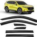 6-pcs Low-Profile Window Rain Guard for Honda CR-V CRV 2023 2024 2025 2026 Rain Guards Side Window Visors Extra-Thick Vent Visor Window Deflectors Tape-on Vent Shades Car Accessories
