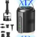 Origem Portable Air Pump, 5.2KPa Mini Electric, Rechargeable Battery with Camping Light, Quick Inflate/Deflate for Pool Floats, Boats, Sleeping Pads, Inflatable Toys