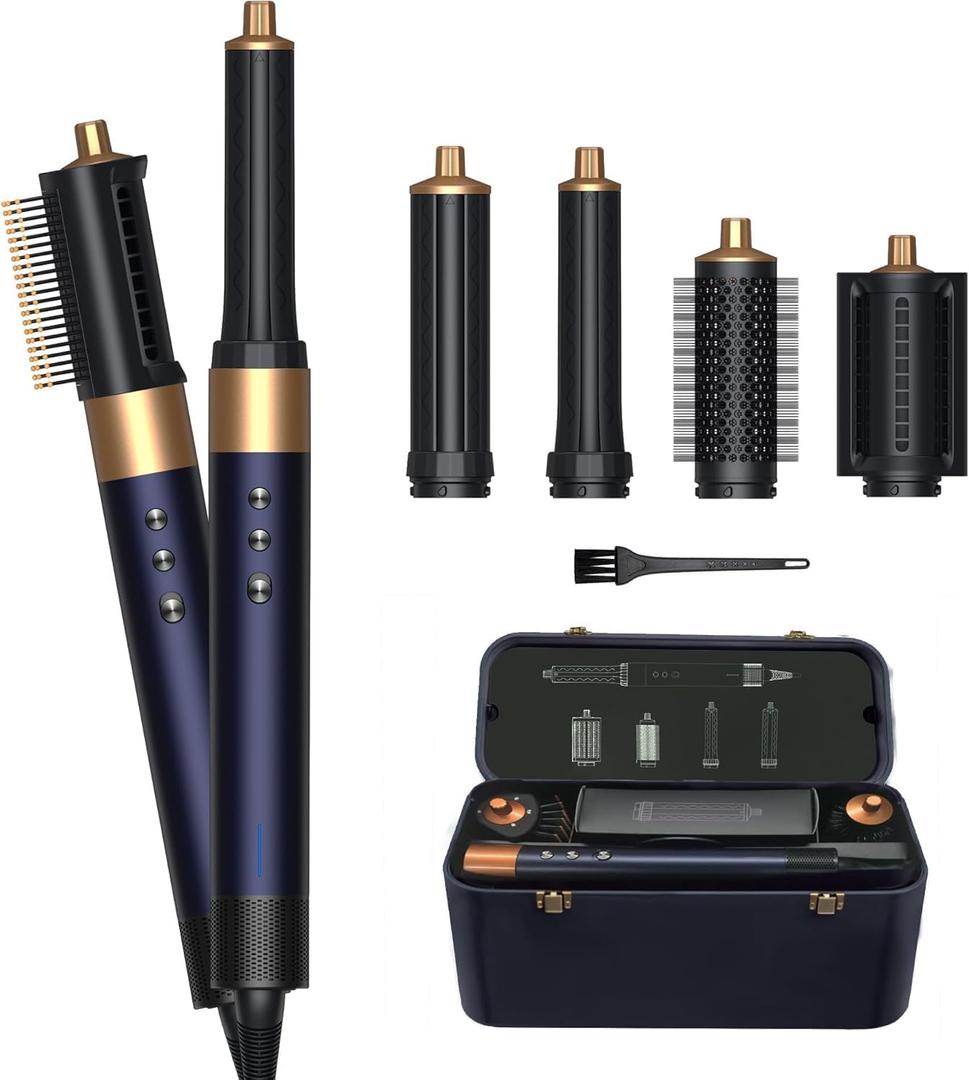 SOUNXUN 8-in-1 All in One Hair Dryer & Styler. Multistyler Hot Air Styler - Airstyler Hair Styler with Curlers & Straightener, Multi Styler Hair Tool, Hair Tools No Heat Damage Hair Styler