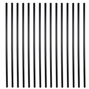 36 Inches Myard Classic Hollow Round Iron Deck Balusters for Deck Railing Porch (50-Pack, Matte Black)