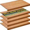 Wire Shelf Covers, Bamboo Wire Rack Covers for Home Kitchen, Office Organization Pantry and Closet (5pcs, 24" W x 16" D)