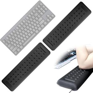 L-Shaped Desk Elbow Pad for Desk 2 Pack ：Memory Foam Wrist Rest with Non-Slip Base，Keyboard Wrist Rest，Easy Typing & Pain Relief for Office & Home