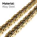 Gold 530 X-Ring Chain 130 Links with Connecting Master Link and Chain Breaker (530HX-130L Chain Breaker Set)