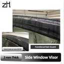 Fits Hyundai Sonata 2011 2012 2013 2014 Acrylic Safe Smoke Window Visor Set - Sun, Rain, and Vent Protection, 4-Piece Tape-On Window Deflector Guard Kit, 2mm Thickened