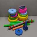 Kids Exercise Weight Set - 3-in-1 Adjustable Workout Toy Equipment for Children Pretend Play Exercise - Toddler Beginner Gym, Fitness, Weightlifting and Powerlifting (Dumbbell, Barbell, Kettlebell)