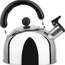 Stainless Steel Stovetop Whistling Tea Kettle Classic Teapot with Ergonomic Handle, Works on Induction Cooktops 3 Liters 2405