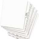 Avery Legal Exhibit Side Tab Dividers, Avery-Style, 26-Tab, 76-100, Letter Size, White, 25 per Set (11397)