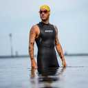 ZONE3 Mens Ascend Sleeveless Wetsuit Performance Fit with Unrestricted Movement (Black, M)