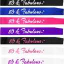 2 x 80 & Fabulous Birthday Sash, 80th Birthday Gifts idea for women, Funny 80th Birthday Party Suppiles, Black+ Pink(80 & Fabulous)
