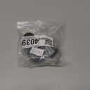 1.5in Caster Wheels Set of 4, Heavy Duty Casters with Brake, Swivel Plate Castors Pack of 4, Low Noise PU Plastic Material Wheels, Universal Caster for Cabinet Bookshelf Trolley, Black