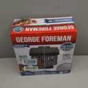 George Foreman Fully Submersible Grill, NEW Dishwasher Safe, Wash the Entire Grill, Easy-to-Clean Nonstick, Black/Grey (4-Serving)