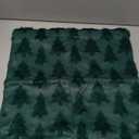 DFXSZ Christmas Tree Pillow Covers 18x18 inch Set of 2 Christmas Decoration Green Soft Plush Faux Fur Jacquard Throw Pillows for Bedroom Sofa Holiday Festivals Winter Home Decor PTK006A18, Green