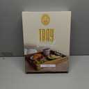 Acacia Wood Serving Tray with Metal Handles - Decorative Tray for Ottoman, Kitchen, Living Room, and Parties - Large Food and Drink Serving Tray - Elegant Home Decor