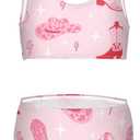 QUGRL Girls Swimsuit Two Piece Swimwear Bathing Suit for Girls Tankini Bikini Set Size 3-12T (9-10 Years, Multicoloured15)